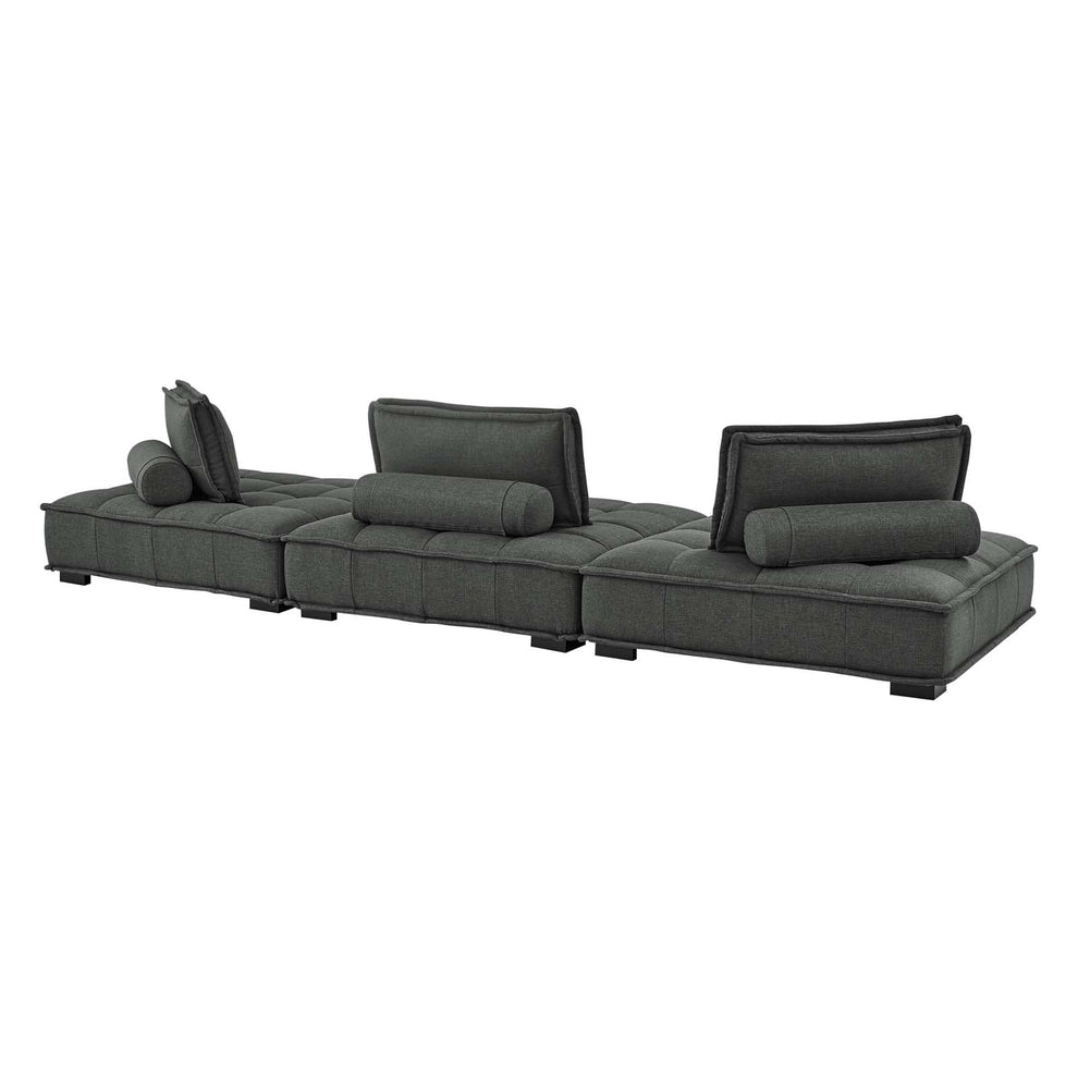 Modway Saunter Tufted Fabric Fabric 3-Piece Sofa - EEI-5206 | Sofas | Modishstore - 20