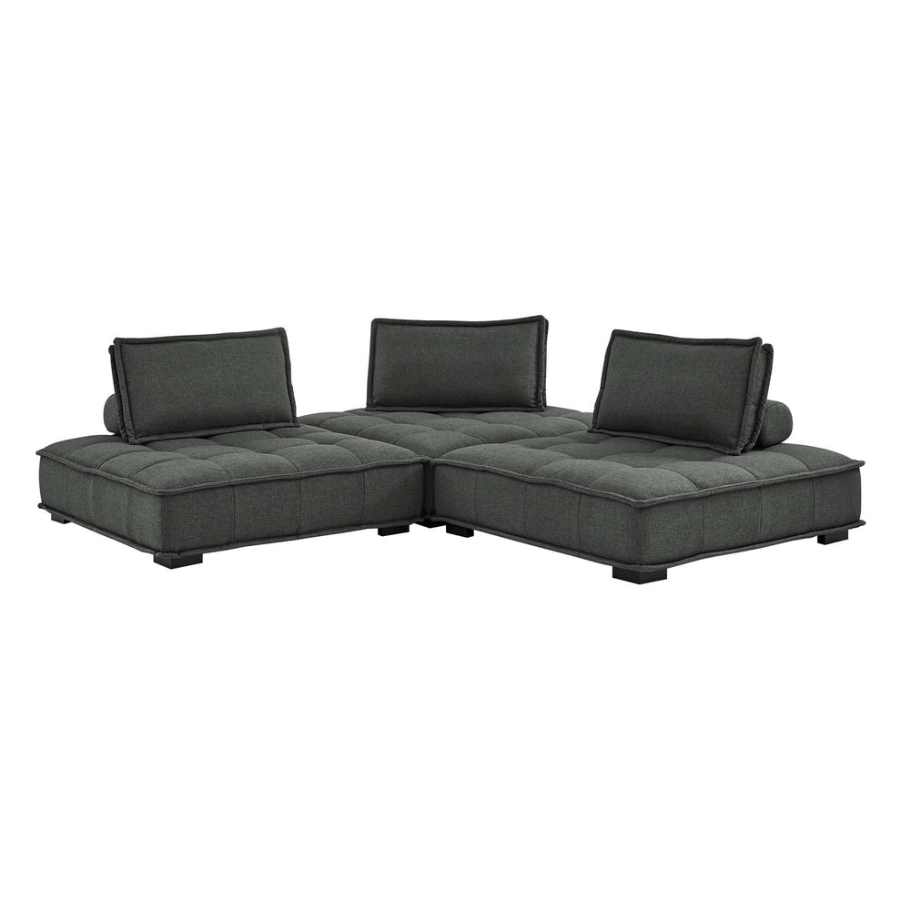 Modway Saunter Tufted Fabric Fabric 3-Piece Sofa - EEI-5206 | Sofas | Modishstore - 21