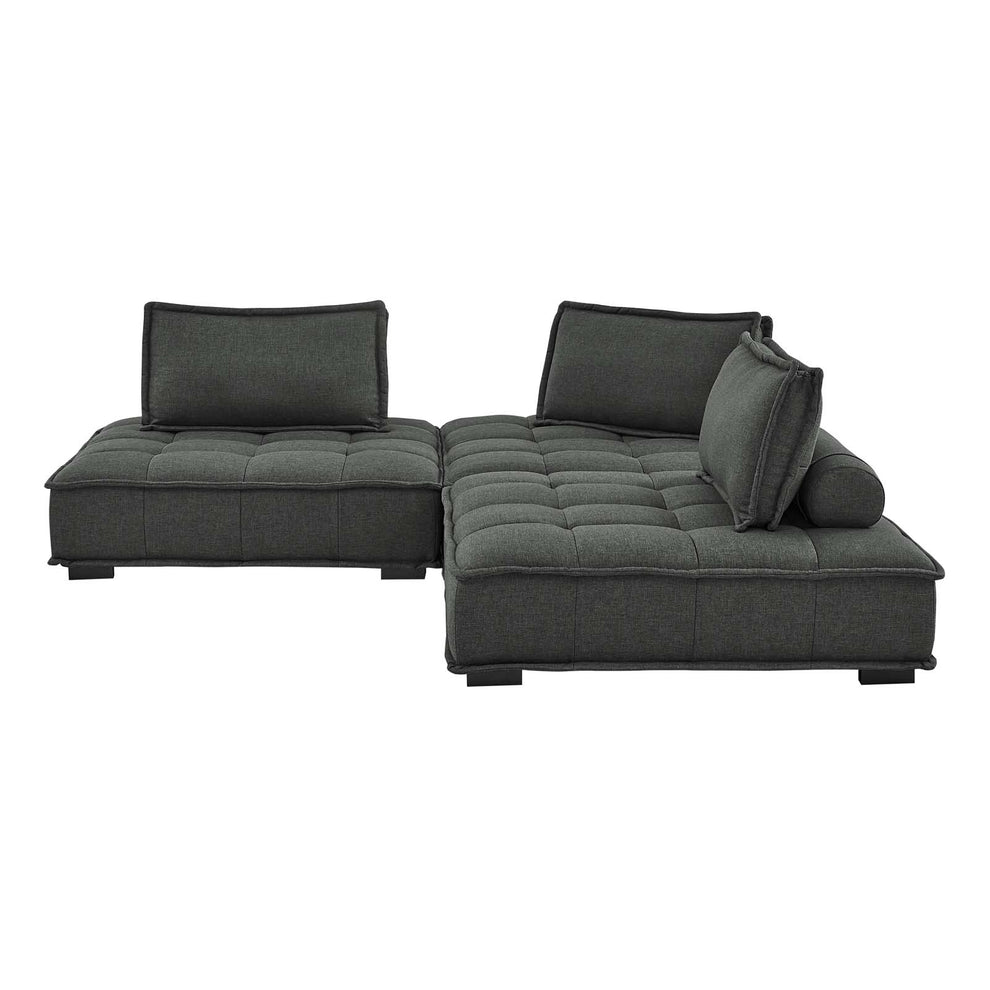 Modway Saunter Tufted Fabric Fabric 3-Piece Sofa - EEI-5206 | Sofas | Modishstore - 22