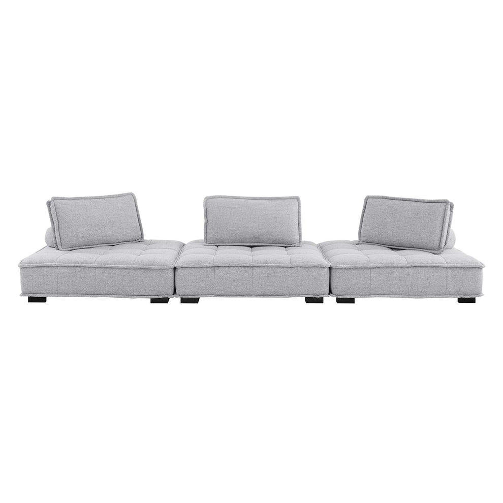 Modway Saunter Tufted Fabric Fabric 3-Piece Sofa - EEI-5206 | Sofas | Modishstore - 27