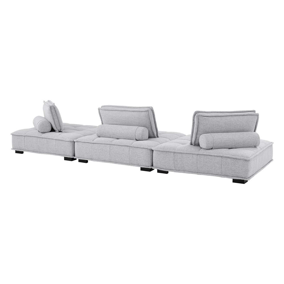 Modway Saunter Tufted Fabric Fabric 3-Piece Sofa - EEI-5206 | Sofas | Modishstore - 28
