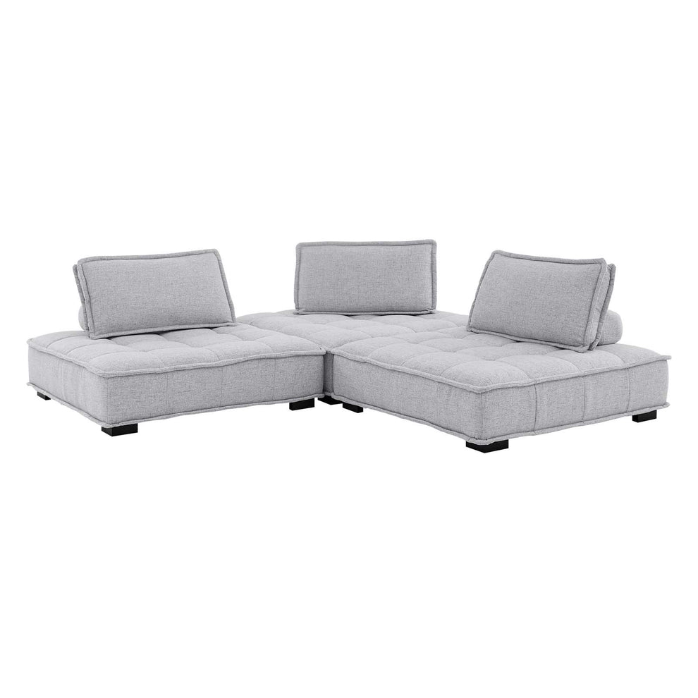 Modway Saunter Tufted Fabric Fabric 3-Piece Sofa - EEI-5206 | Sofas | Modishstore - 29