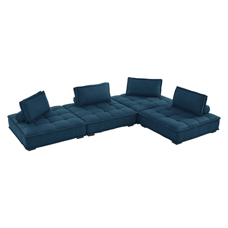 Modway Saunter Tufted Fabric Fabric 4-Piece Sectional Sofa - EEI-5208 | Sectional | Modishstore - 2