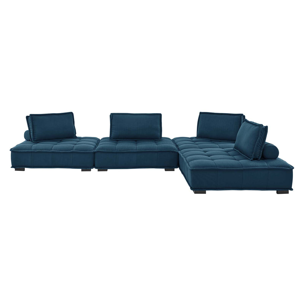 Modway Saunter Tufted Fabric Fabric 4-Piece Sectional Sofa - EEI-5208 | Sectional | Modishstore - 3