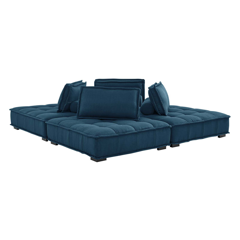 Modway Saunter Tufted Fabric Fabric 4-Piece Sectional Sofa - EEI-5208 | Sectional | Modishstore - 6