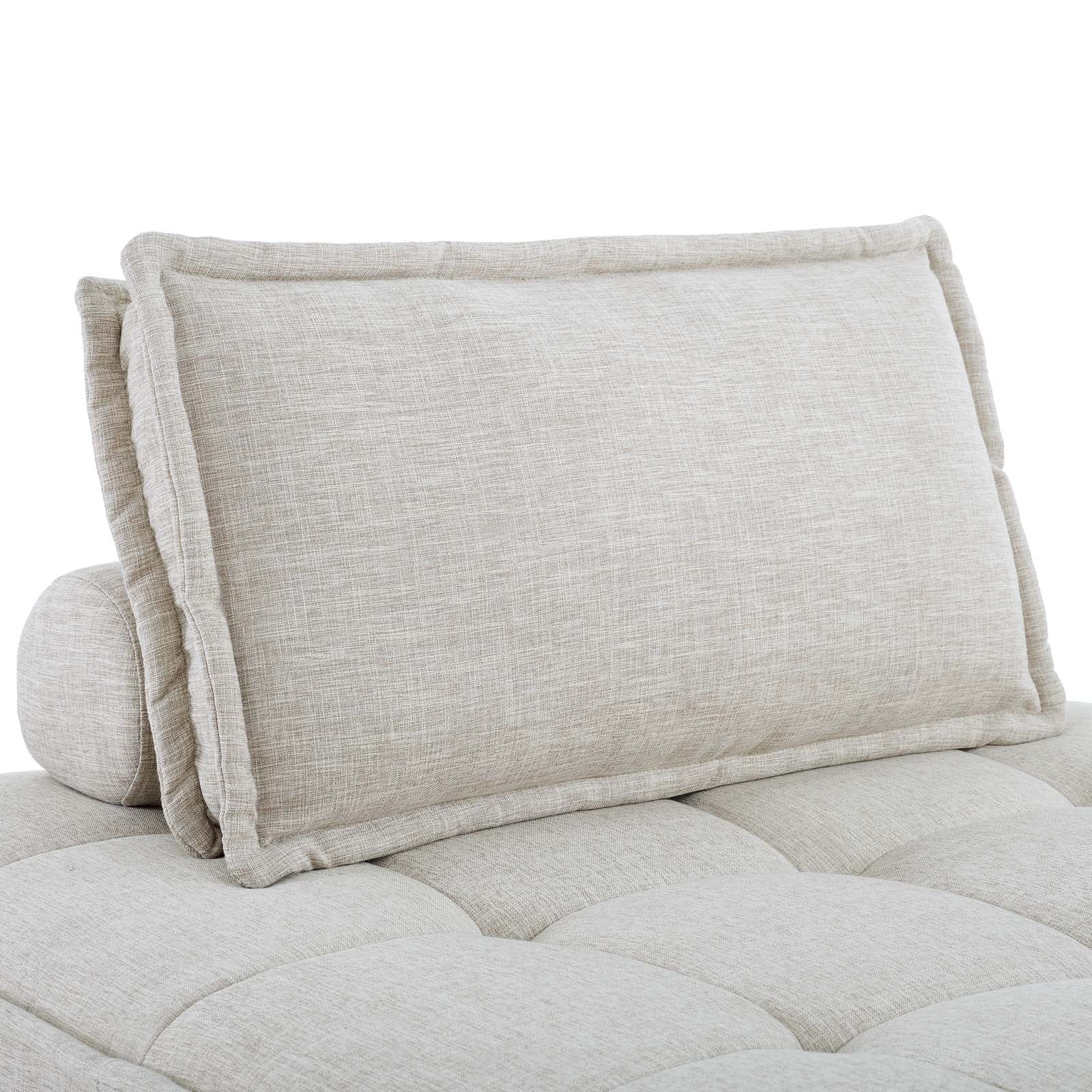 Modway Saunter Tufted Fabric Fabric 4-Piece Sectional Sofa | Sofas | Modishstore-14