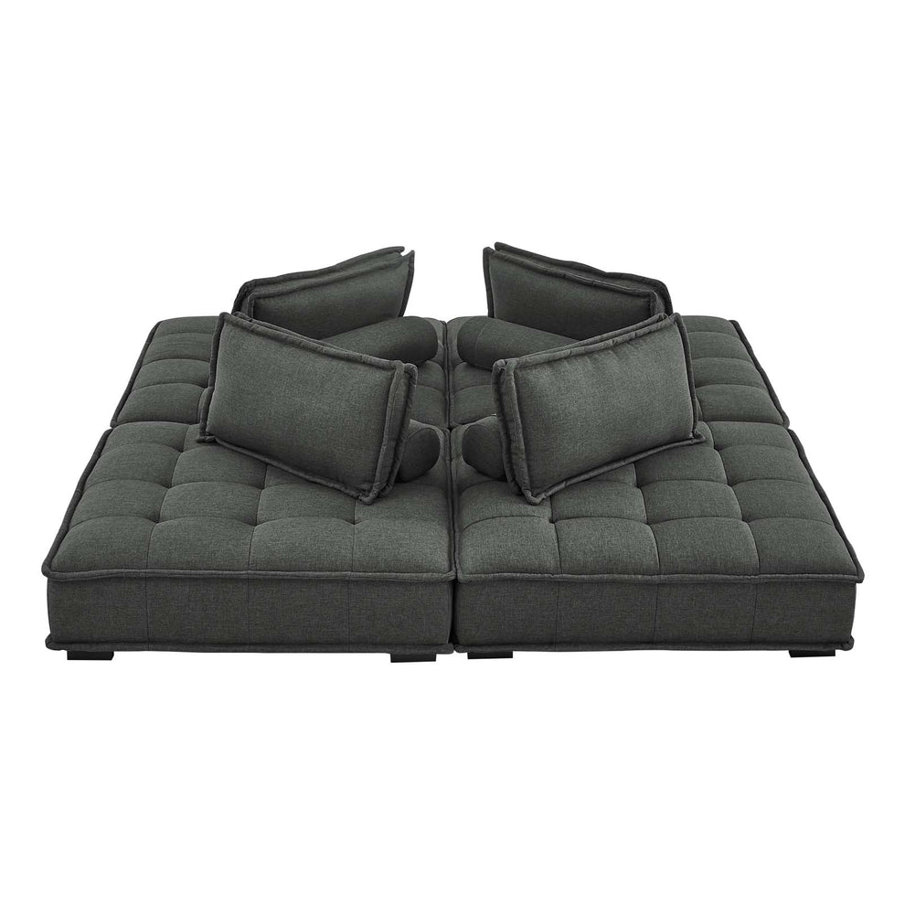 Modway Saunter Tufted Fabric Fabric 4-Piece Sectional Sofa - EEI-5208 | Sectional | Modishstore - 23