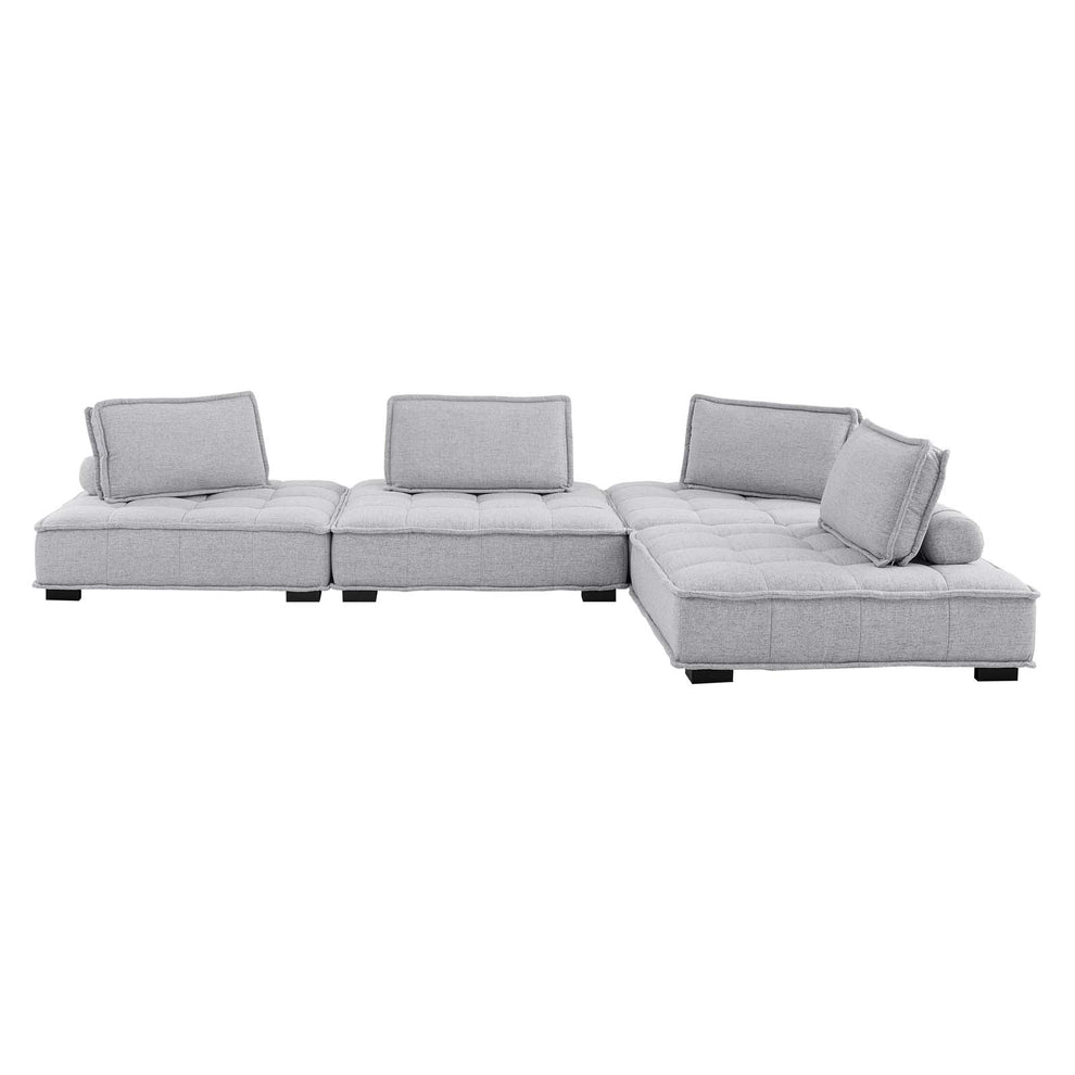 Modway Saunter Tufted Fabric Fabric 4-Piece Sectional Sofa - EEI-5208 | Sectional | Modishstore - 27
