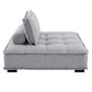 Modway Saunter Tufted Fabric Fabric 4-Piece Sectional Sofa | Sofas | Modishstore-29