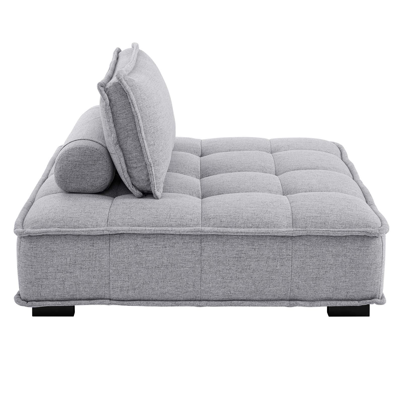 Modway Saunter Tufted Fabric Fabric 4-Piece Sectional Sofa | Sofas | Modishstore-29