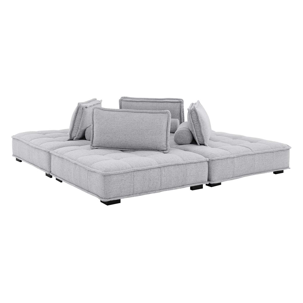 Modway Saunter Tufted Fabric Fabric 4-Piece Sectional Sofa - EEI-5208 | Sectional | Modishstore - 30