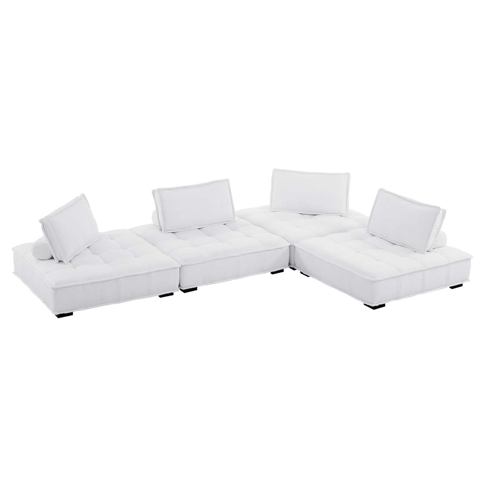 Modway Saunter Tufted Fabric Fabric 4-Piece Sectional Sofa - EEI-5208 | Sectional | Modishstore - 34