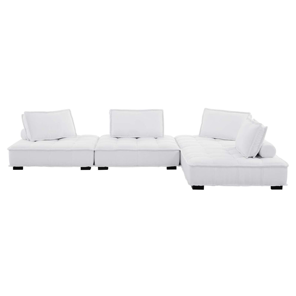 Modway Saunter Tufted Fabric Fabric 4-Piece Sectional Sofa - EEI-5208 | Sectional | Modishstore - 35
