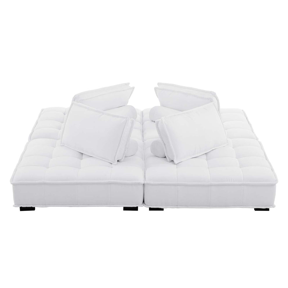 Modway Saunter Tufted Fabric Fabric 4-Piece Sectional Sofa - EEI-5208 | Sectional | Modishstore - 39