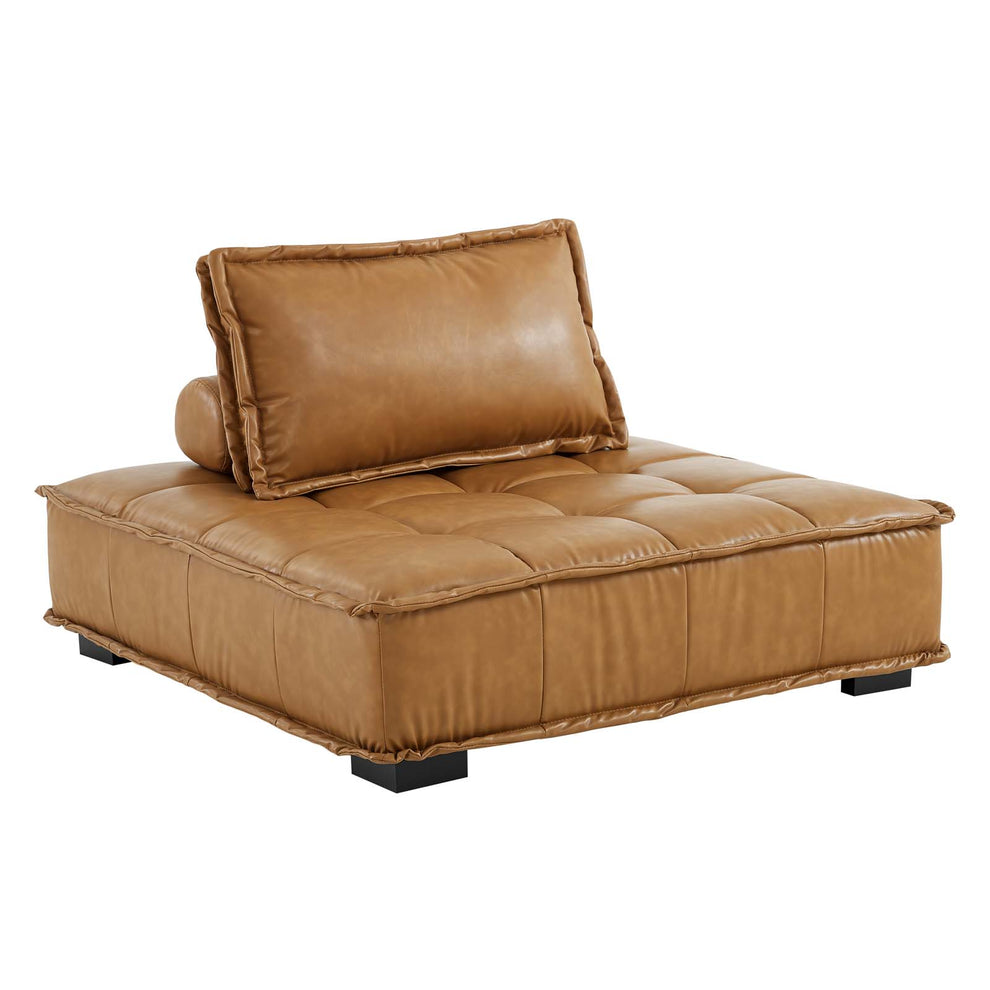 Modway Saunter Tufted Vegan Leather Vegan Leather 4-Piece Sectional Sofa - EEI-5209 | Sectional | Modishstore - 4