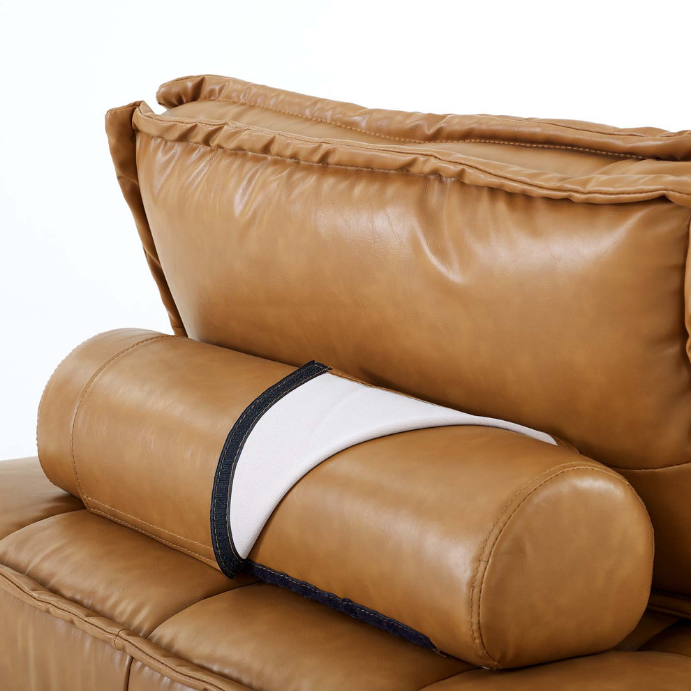 Modway Saunter Tufted Vegan Leather Vegan Leather 4-Piece Sectional Sofa - EEI-5209 | Sectional | Modishstore - 8