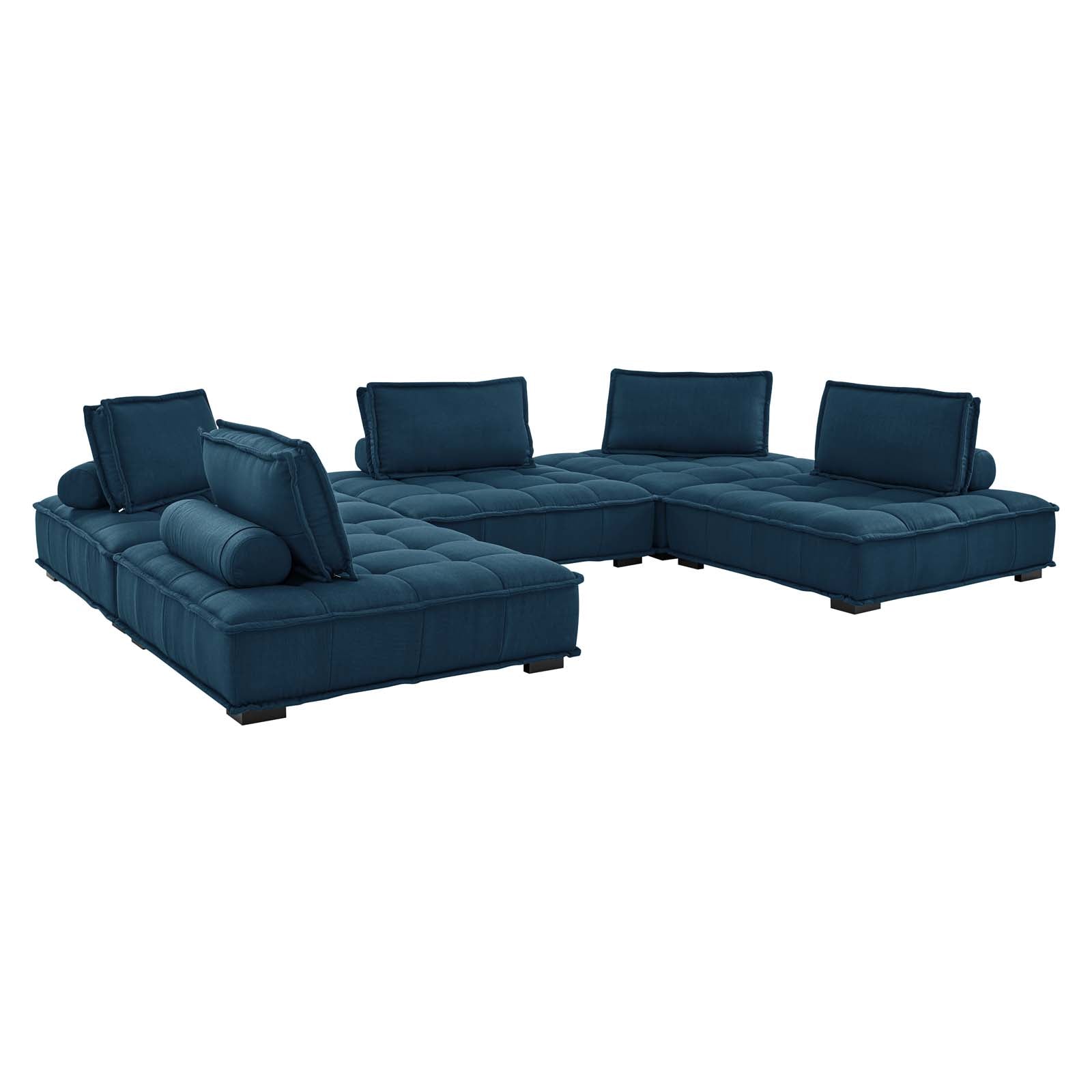 Modway Saunter Tufted Fabric Fabric 5-Piece Sectional Sofa | Sofas | Modishstore