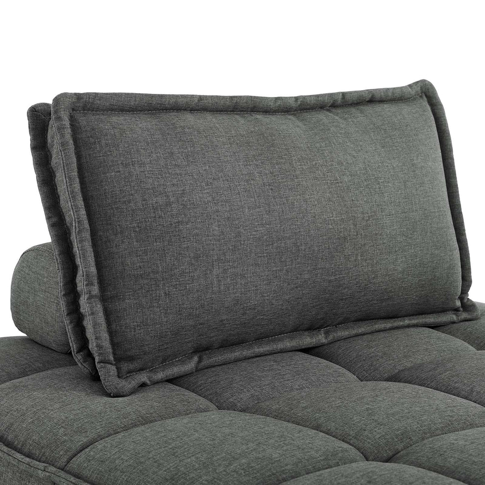 Modway Saunter Tufted Fabric Fabric 5-Piece Sectional Sofa - EEI-5210 | Sectional | Modishstore - 19