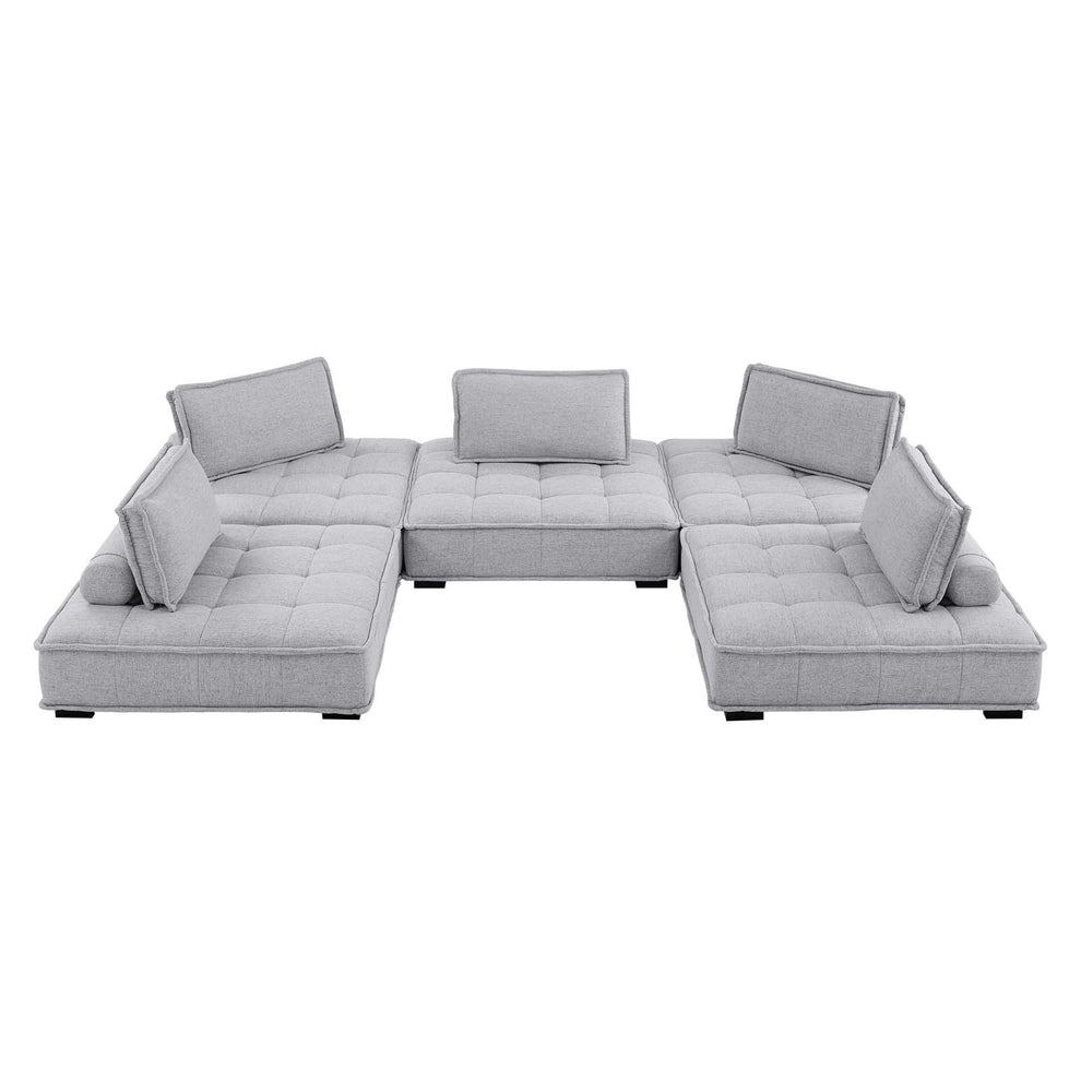 Modway Saunter Tufted Fabric Fabric 5-Piece Sectional Sofa - EEI-5210 | Sectional | Modishstore - 23
