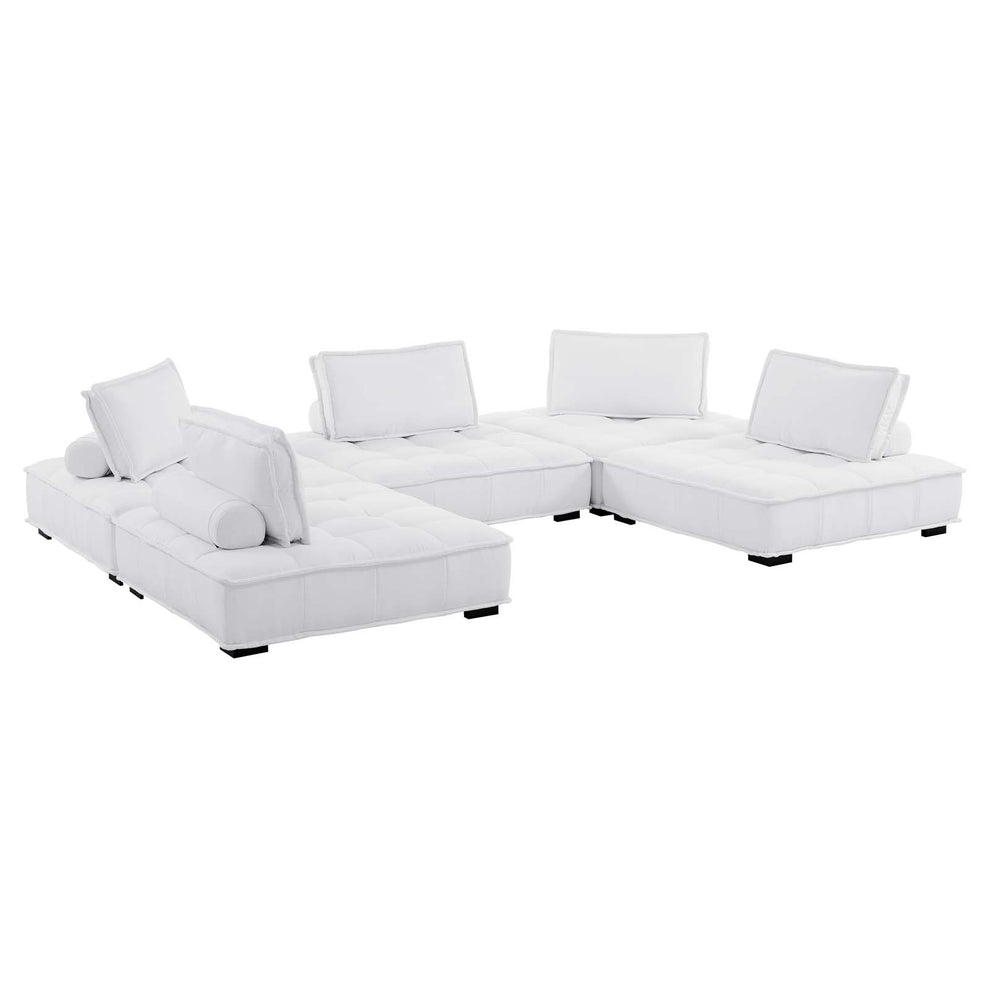 Modway Saunter Tufted Fabric Fabric 5-Piece Sectional Sofa - EEI-5210 | Sectional | Modishstore - 29