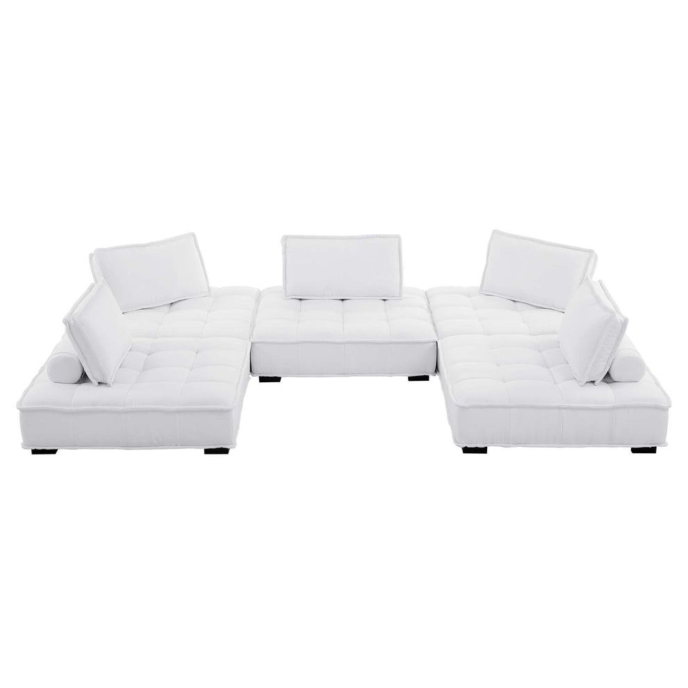Modway Saunter Tufted Fabric Fabric 5-Piece Sectional Sofa - EEI-5210 | Sectional | Modishstore - 30
