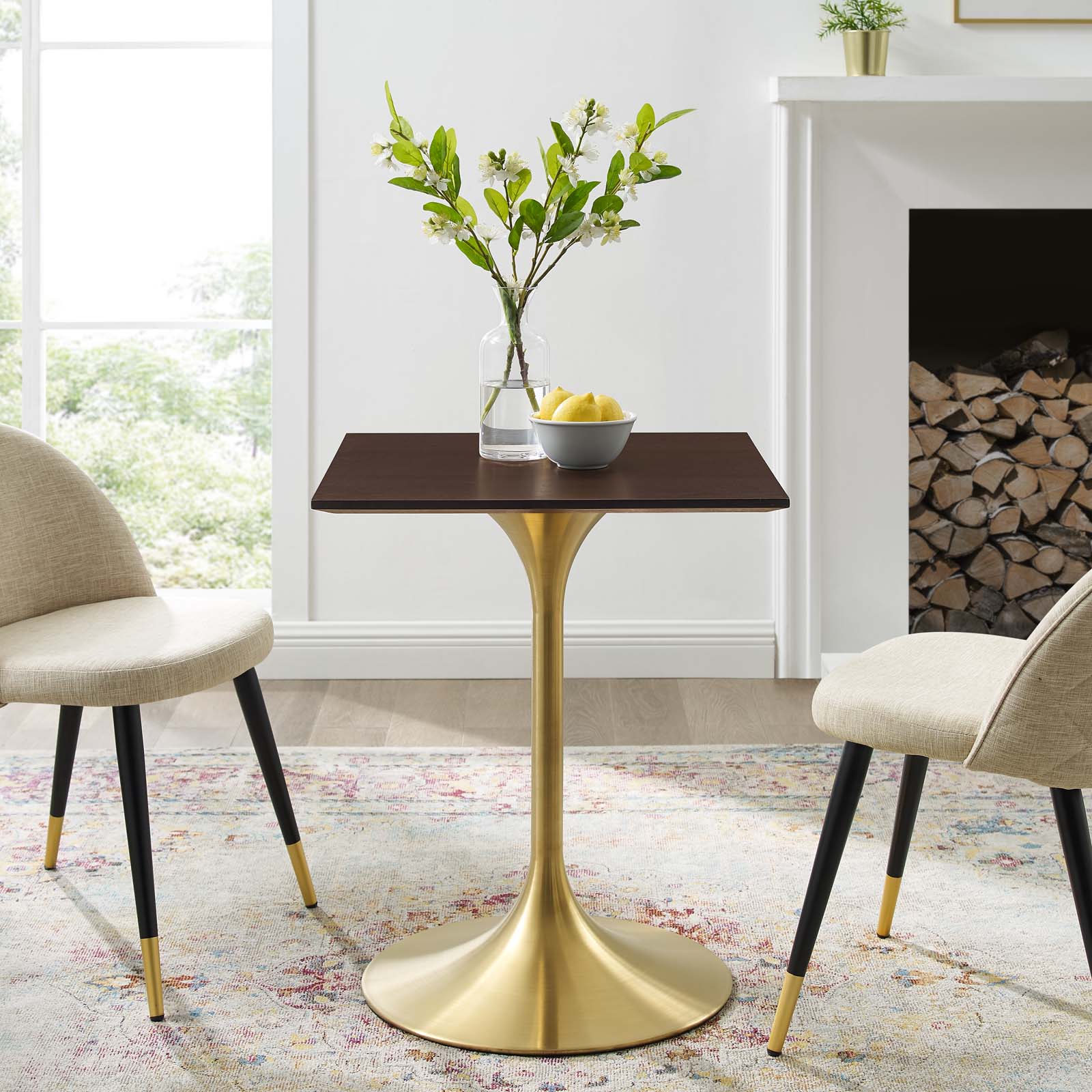 Modway Lippa 24" Square Wood Dining Table - EEI-5218 | Dining Tables | Modishstore - 1