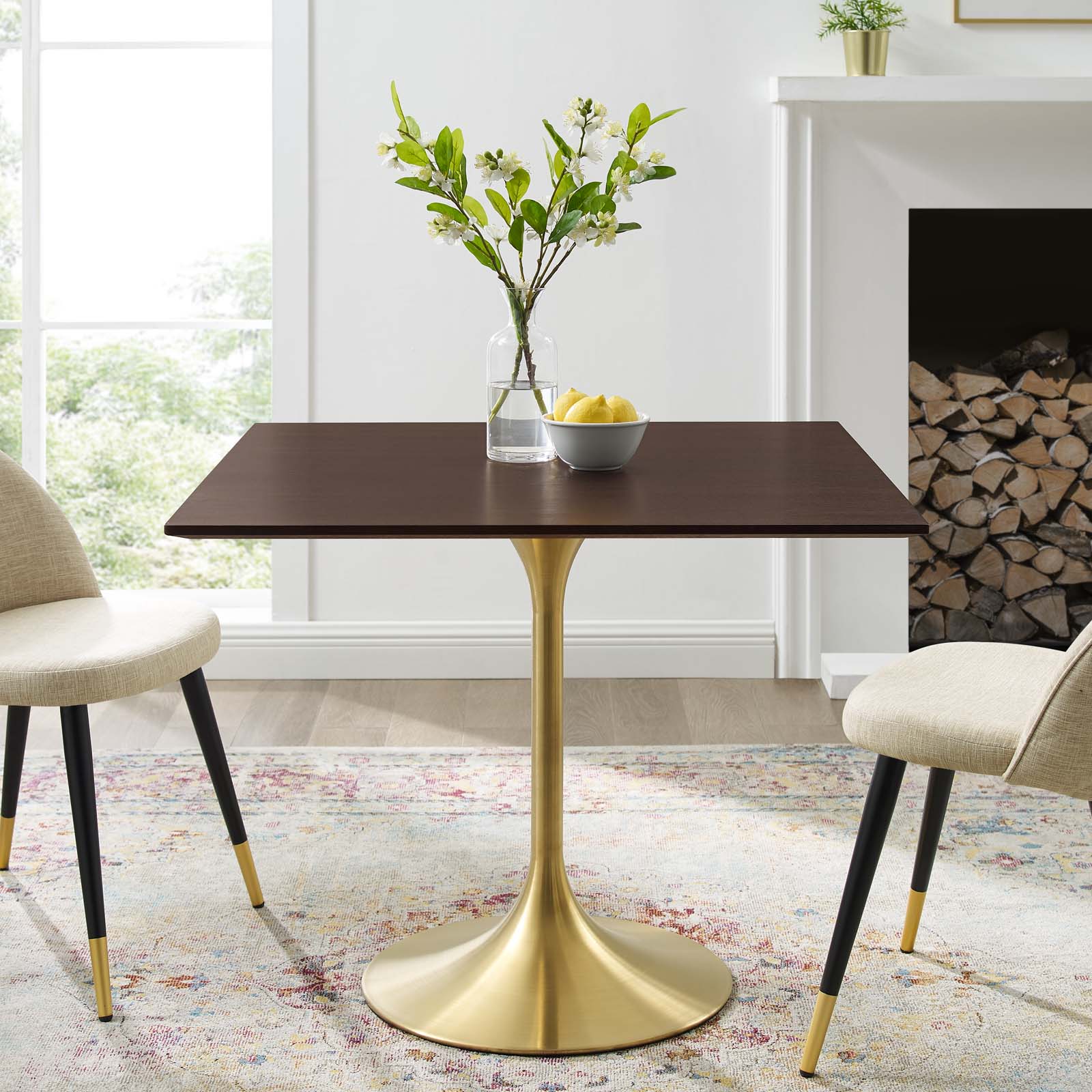 Modway Lippa 36" Square Wood Dining Table - EEI-5222 | Dining Tables | Modishstore - 1
