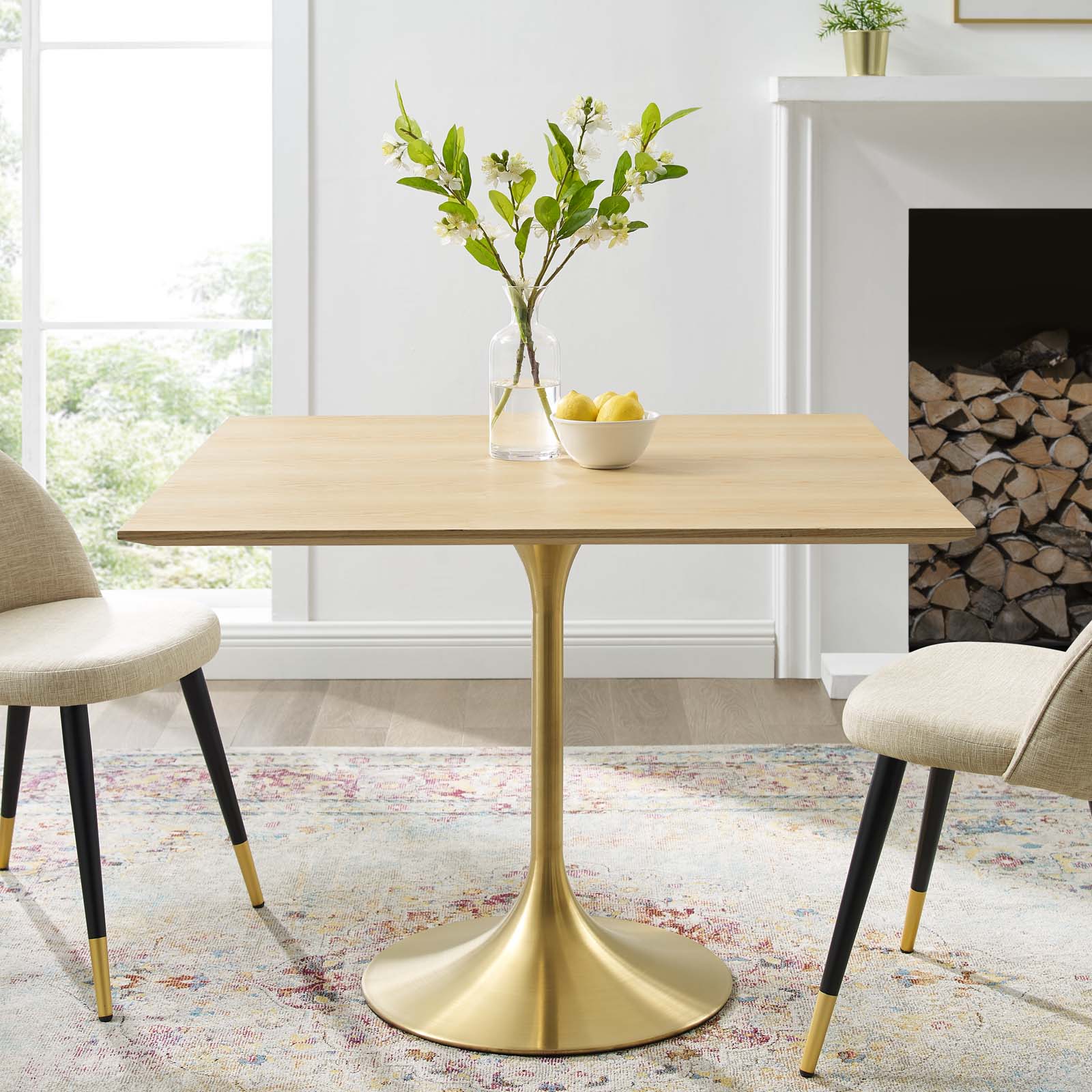 Modway Lippa 36" Square Wood Dining Table - EEI-5223 | Dining Tables | Modishstore - 1