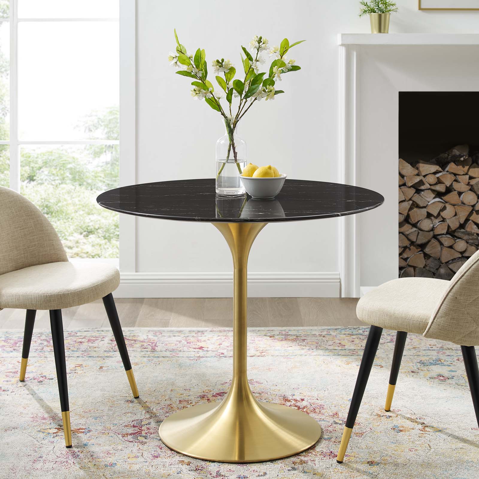 Modway Lippa 36" Artificial Marble Dining Table - EEI-5225 | Dining Tables | Modishstore - 1