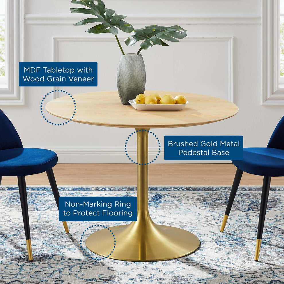 Modway Lippa 40" Wood Dining Table - EEI-5229 | Dining Tables | Modishstore - 5