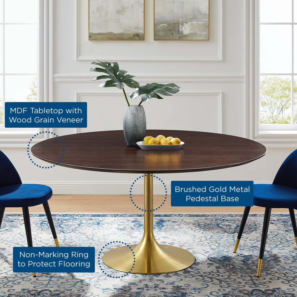 Modway Lippa 60" Wood Dining Table - EEI-5232 | Dining Tables | Modishstore - 5