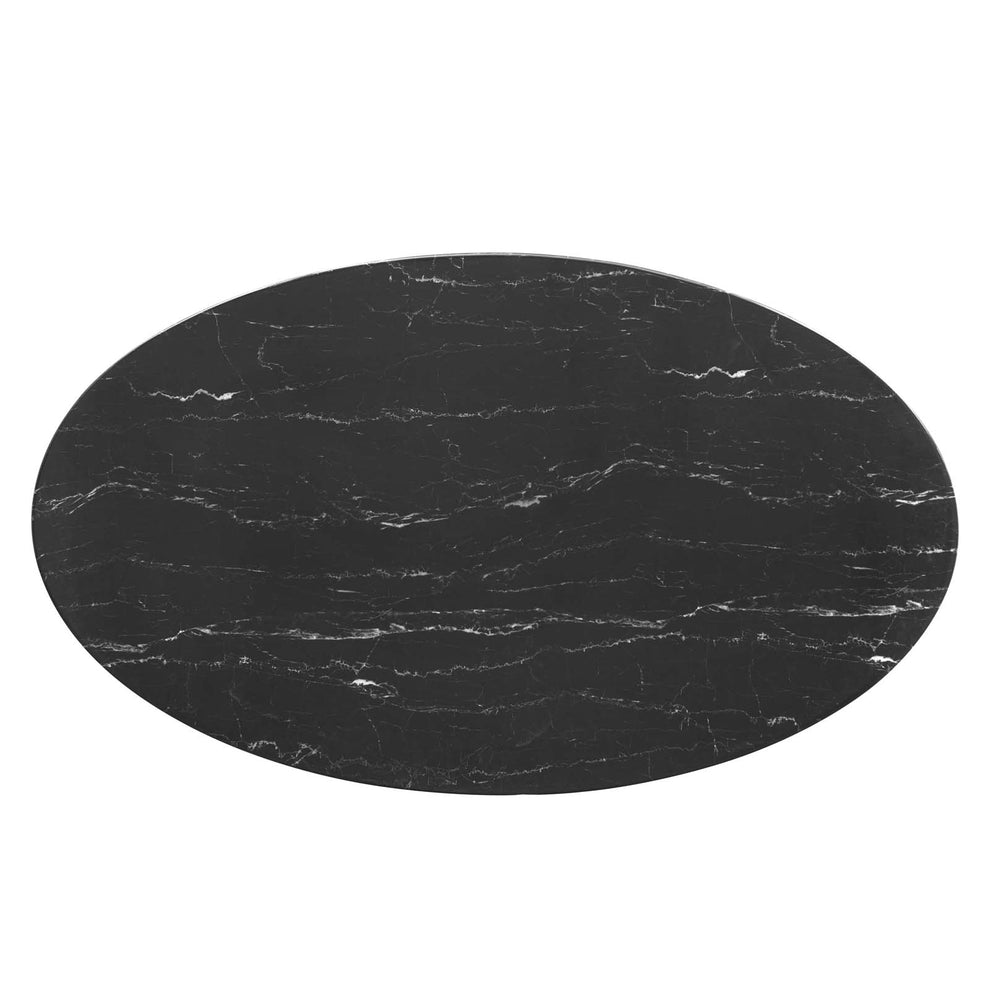 Lippa 54" Oval Artificial Marble Dining Table By Modway - EEI-5242 | Dining Tables | Modishstore - 3