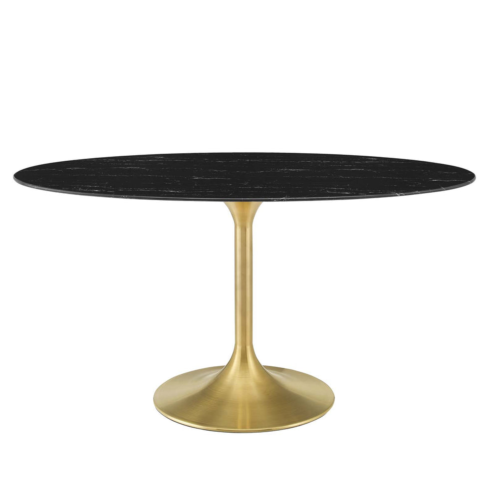 Lippa 60" Oval Artificial Marble Dining Table By Modway - EEI-5243 | Dining Tables | Modishstore - 2