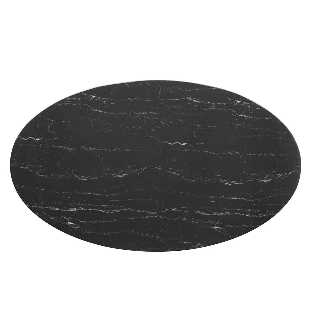 Lippa 60" Oval Artificial Marble Dining Table By Modway - EEI-5243 | Dining Tables | Modishstore - 3