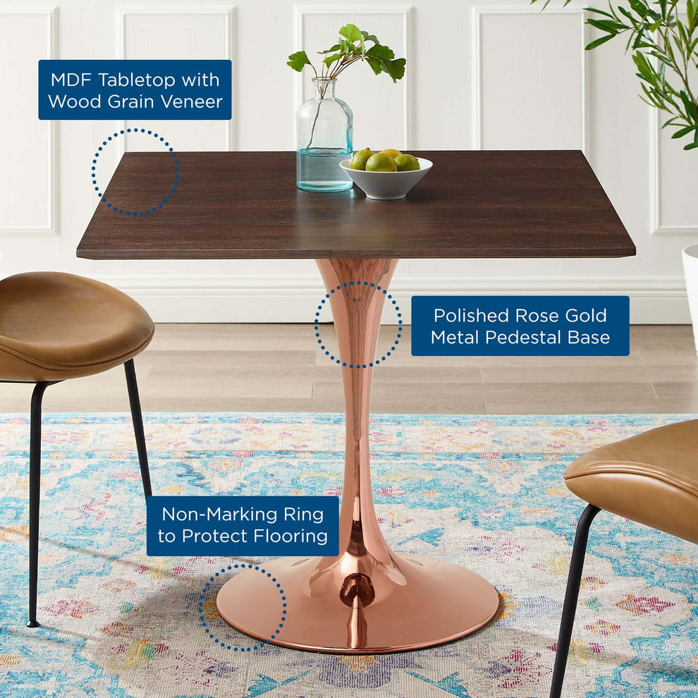 Lippa 36" Square Wood Dining Table By Modway - EEI-5255 | Dining Tables | Modishstore - 5