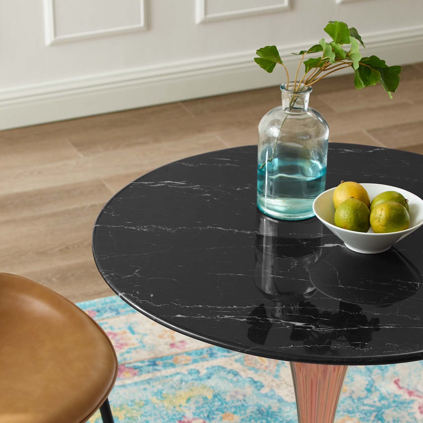 Lippa 28" Artificial Marble Dining Table By Modway - EEI-5257 | Dining Tables | Modishstore - 6