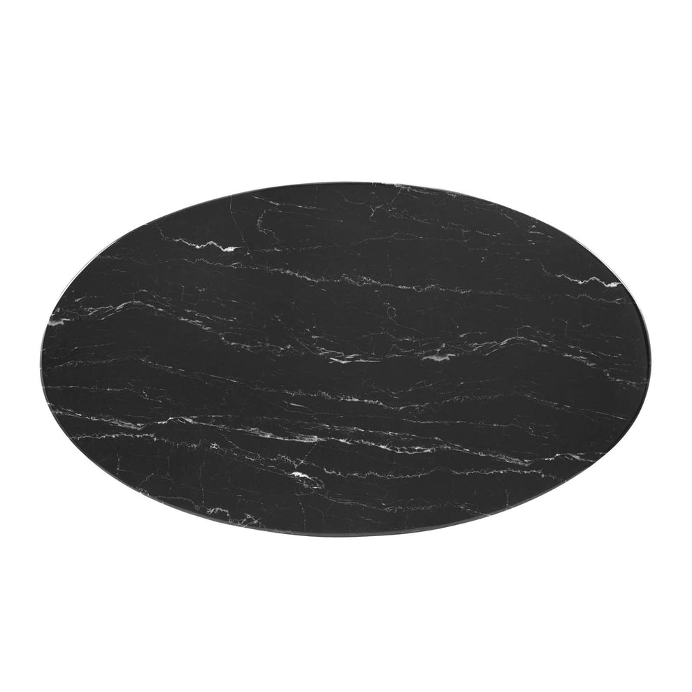 Lippa 48" Oval Artificial Marble Dining Table By Modway - EEI-5260 | Dining Tables | Modishstore - 3