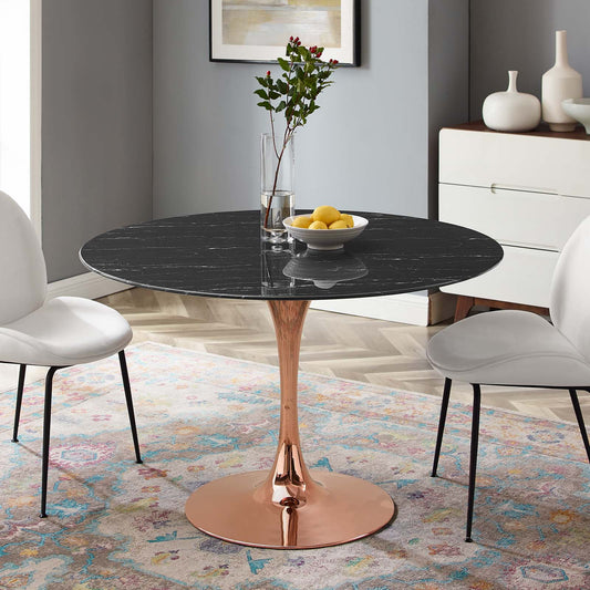 Lippa 47" Artificial Marble Dining Table By Modway - EEI-5272 | Dining Tables | Modishstore