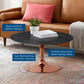 Lippa 36" Artificial Marble Coffee Table By Modway - EEI-5281 | Coffee Tables | Modishstore - 5