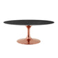 Lippa 42" Oval Artificial Marble Coffee Table By Modway - EEI-5282 | Coffee Tables | Modishstore - 2
