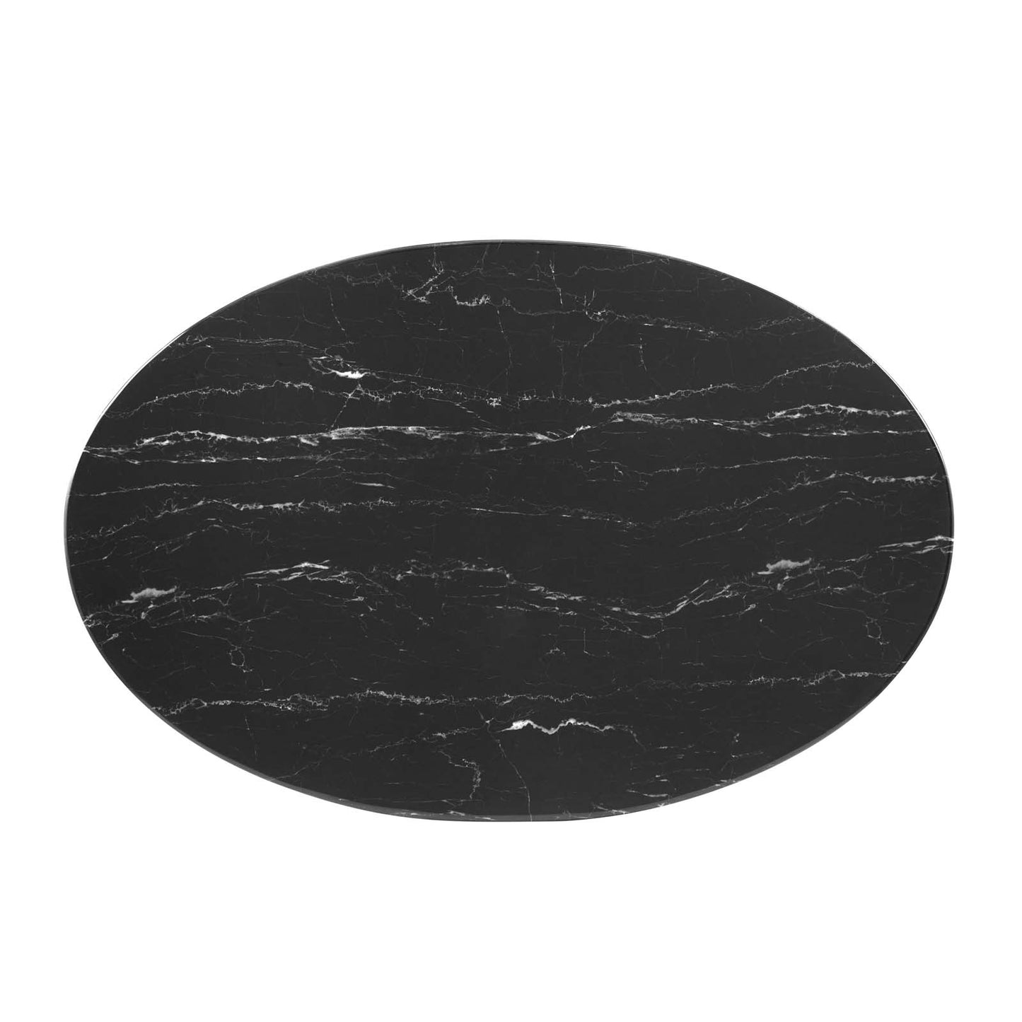Lippa 42" Oval Artificial Marble Coffee Table By Modway - EEI-5282 | Coffee Tables | Modishstore - 3