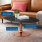 Lippa 42" Oval Artificial Marble Coffee Table By Modway - EEI-5282 | Coffee Tables | Modishstore - 5