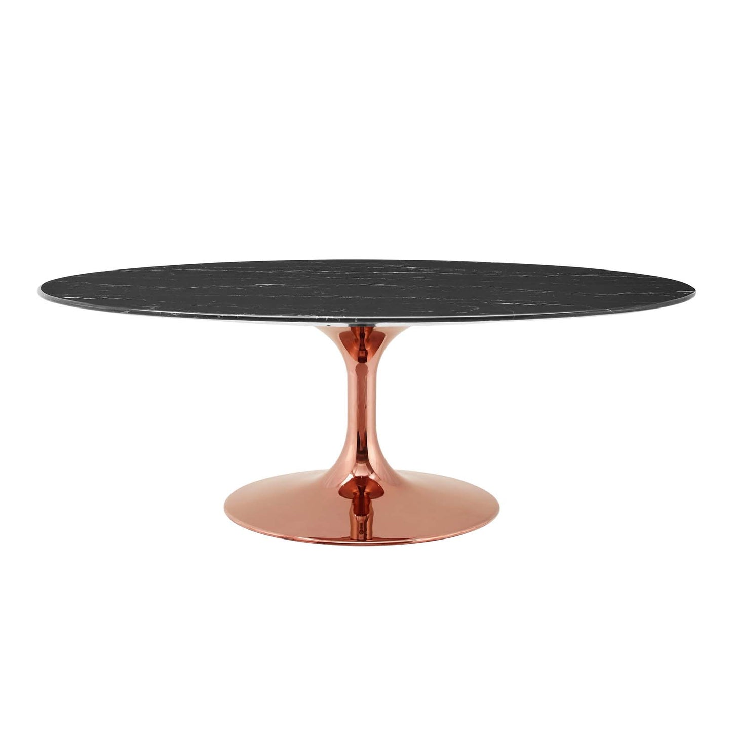 Lippa 48" Oval Artificial Marble Coffee Table By Modway - EEI-5283 | Coffee Tables | Modishstore - 2