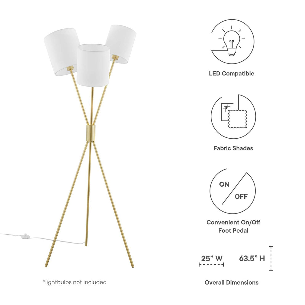 Modway Alexa 3-Light Floor Lamp - EEI-5302 | Floor Lamps | Modishstore - 7