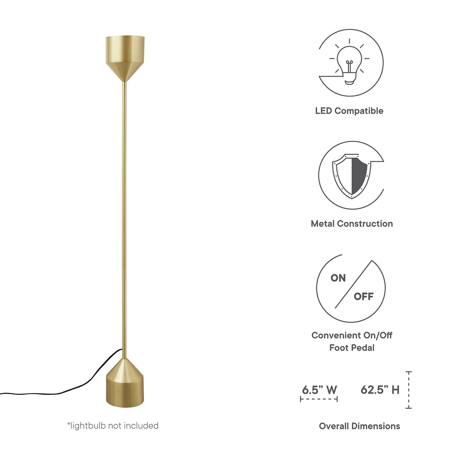 Modway Kara Standing Floor Lamp | Floor Lamps | Modishstore-7