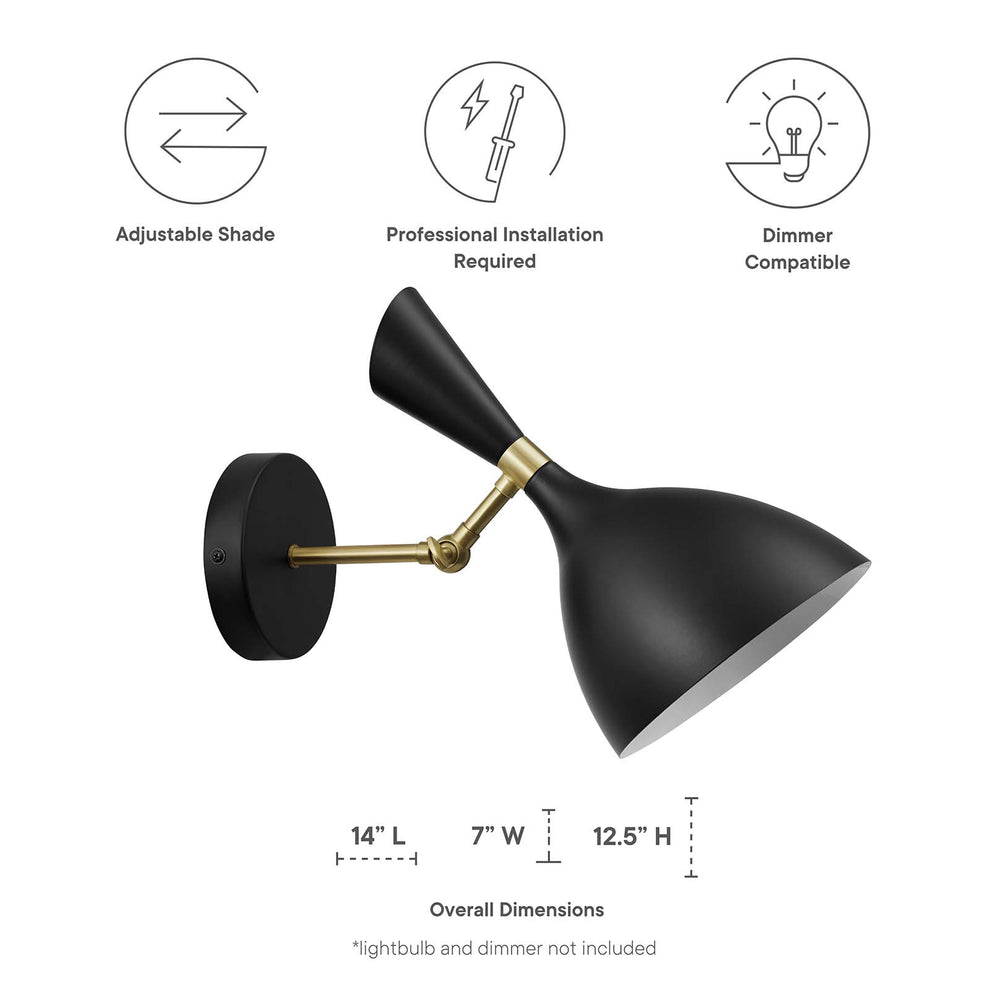 Declare Adjustable Wall Sconce By Modway - EEI-5309 | Ceiling Lamps | Modishstore - 5