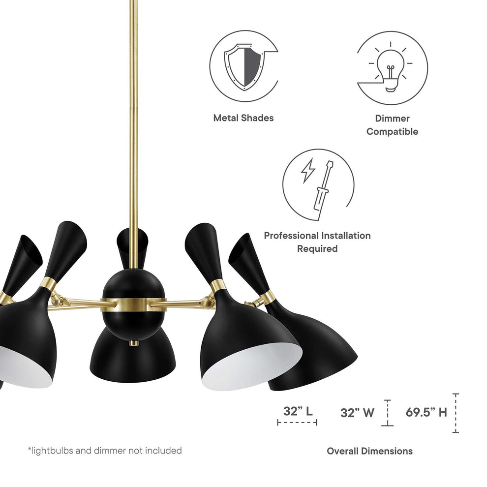 Modway Declare 5-Light 6" Arm Pendant - EEI-5310 | Pendant Lamps | Modishstore - 7