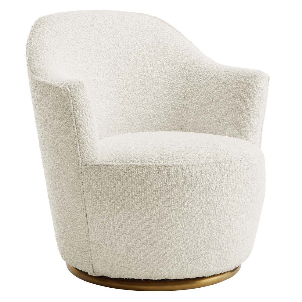 Nora Boucle Upholstered Swivel Chair By Modway - EEI-5311 | Armchairs | Modishstore - 2