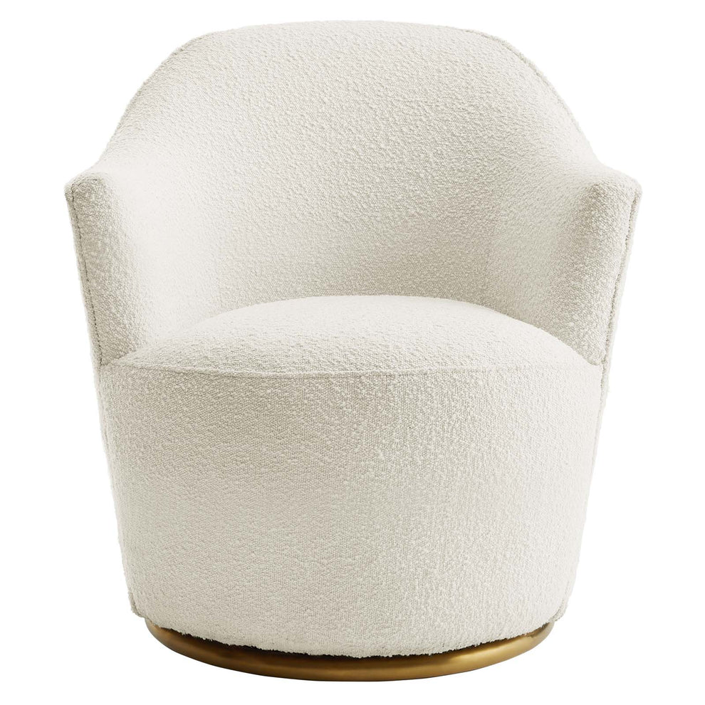 Nora Boucle Upholstered Swivel Chair By Modway - EEI-5311 | Armchairs | Modishstore - 6