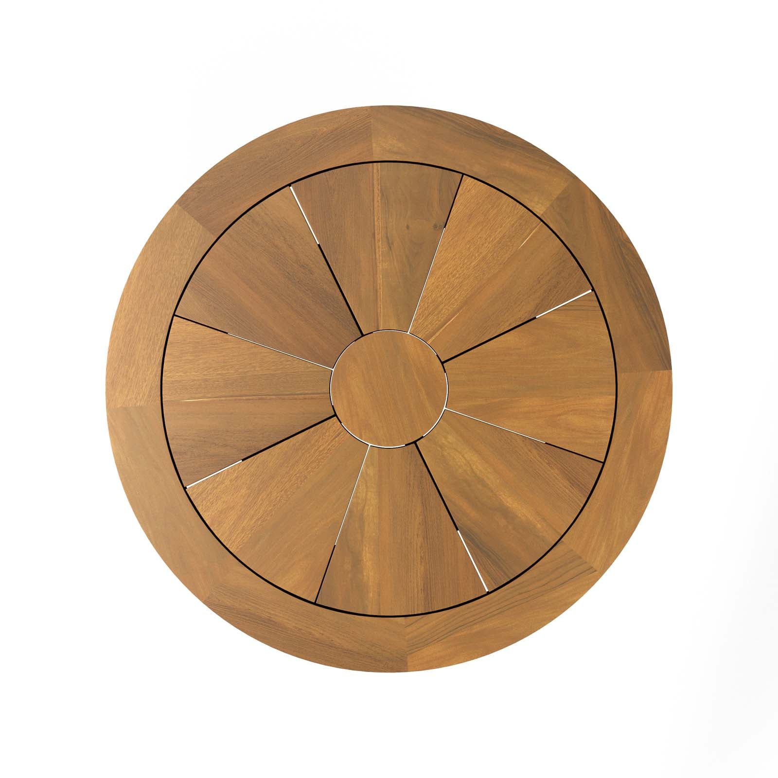 Meadow Outdoor Patio Teak Wood Dining Table By Modway - EEI-5312 | Outdoor Tables | Modishstore - 3